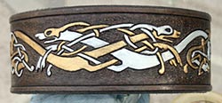 Celtic Knotwork Hounds collar
