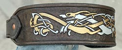 Celtic Knotwork Hounds collar